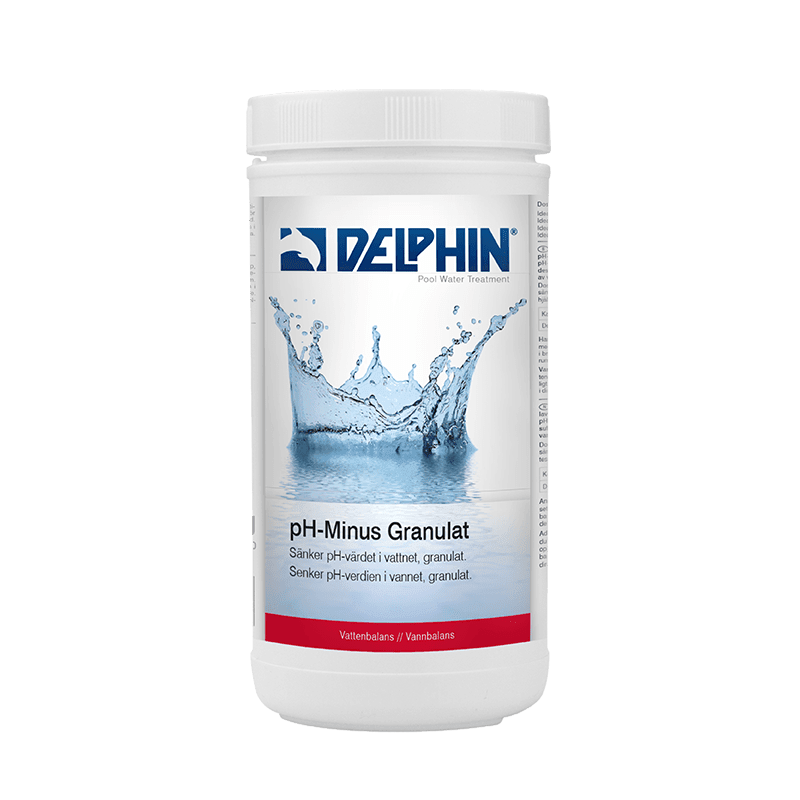 DELPHIN pH-Minus Granulat, 1,5 kg burk
