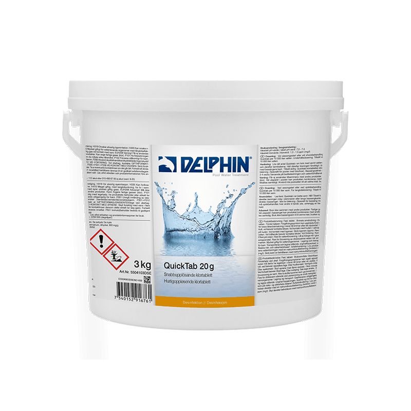 DELPHIN QuickTab 20 g, 3 kg hink
