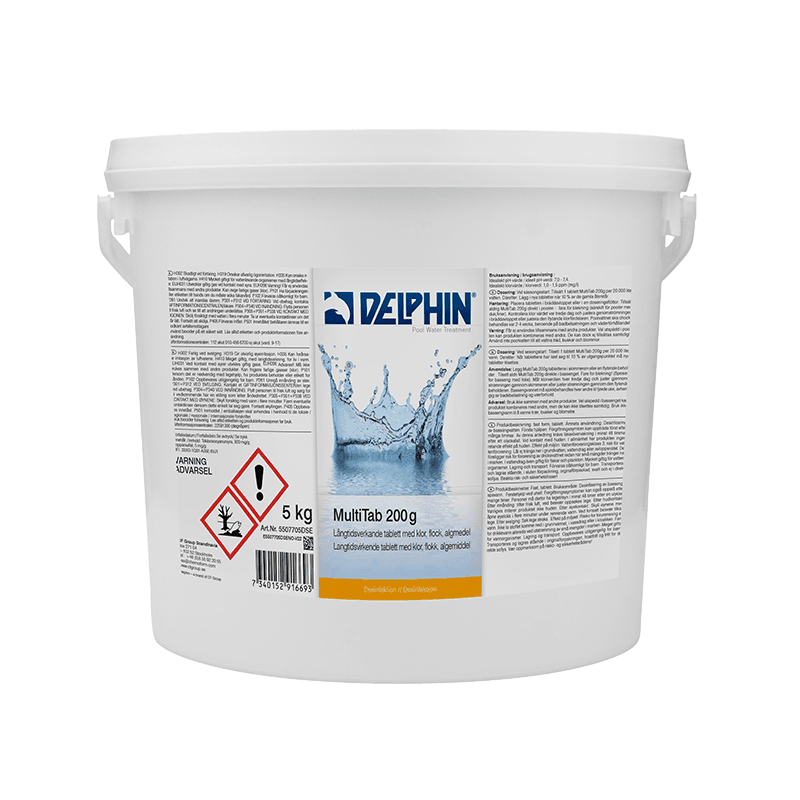 DELPHIN MultiTab 200 g, 5 kg hink