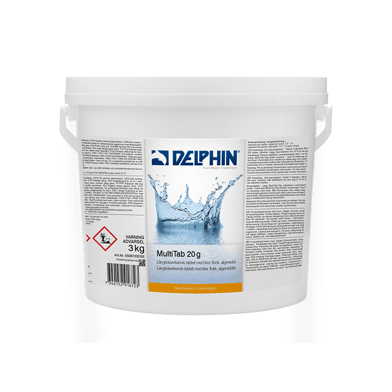 DELPHIN MultiTab 20 g, 3 kg hink